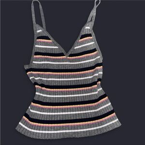 Kendall & Kylie Multicolor Striped Camisole